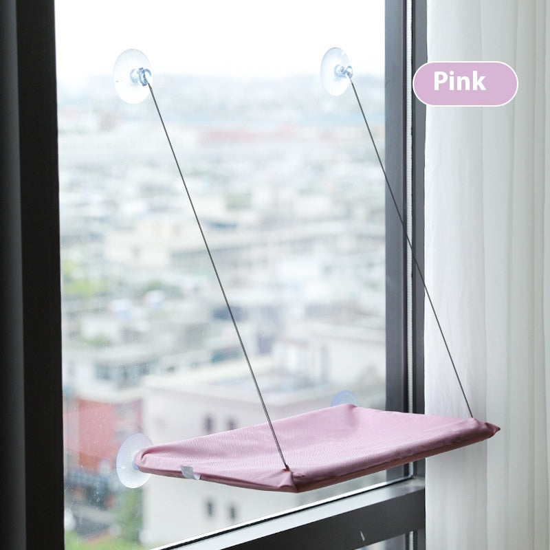Hamac fenetre chat Frichat - chat observant dehors