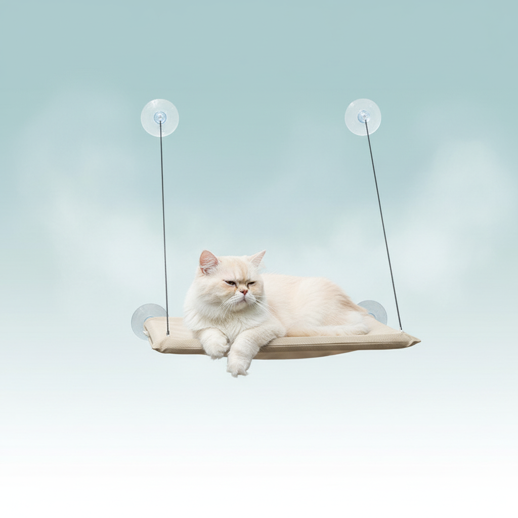 Hamac Fenêtre pour Chat à Ventouses Frichat — Frichat